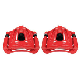 Power Stop 02-07 Jeep Liberty Front Red Calipers w/Brackets - Pair