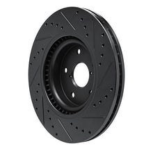 Load image into Gallery viewer, R1 20-25 Subaru WRX Front Left Drilled &amp; Slotted Black Brake Rotor