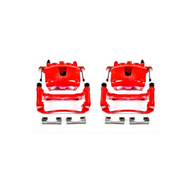 Power Stop 06-10 Jeep Commander Front Red Calipers w/Brackets - Pair