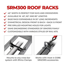 Load image into Gallery viewer, Go Rhino SRM300 Flat Platform Roof Rack 40in. L x 40in. W (Incl. Clamps)