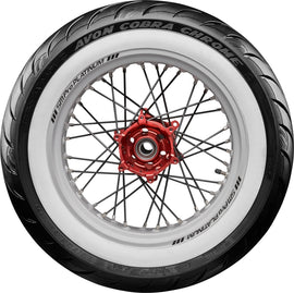 Avon Cobra Chrome AV92 White Sidewall Rear Tire - 150/80-16 77V