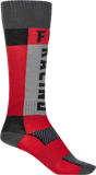Youth Mx Socks Thick Red/Grey
