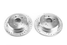 Load image into Gallery viewer, Power Stop 05-10 Honda Odyssey Rear Evolution Drilled &amp; Slotted Rotors - Pair