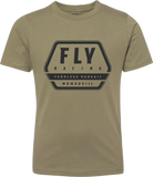 Youth Fly Track Tee Olive Ym