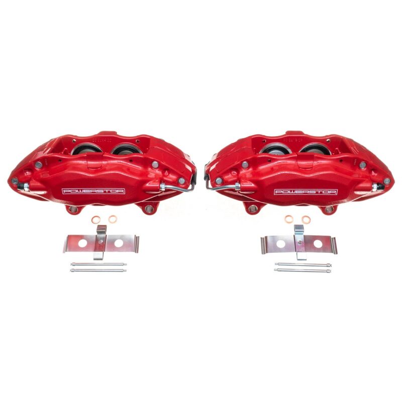 Power Stop 10-15 Chevrolet Camaro Front Red Calipers w/o Brackets - Pair
