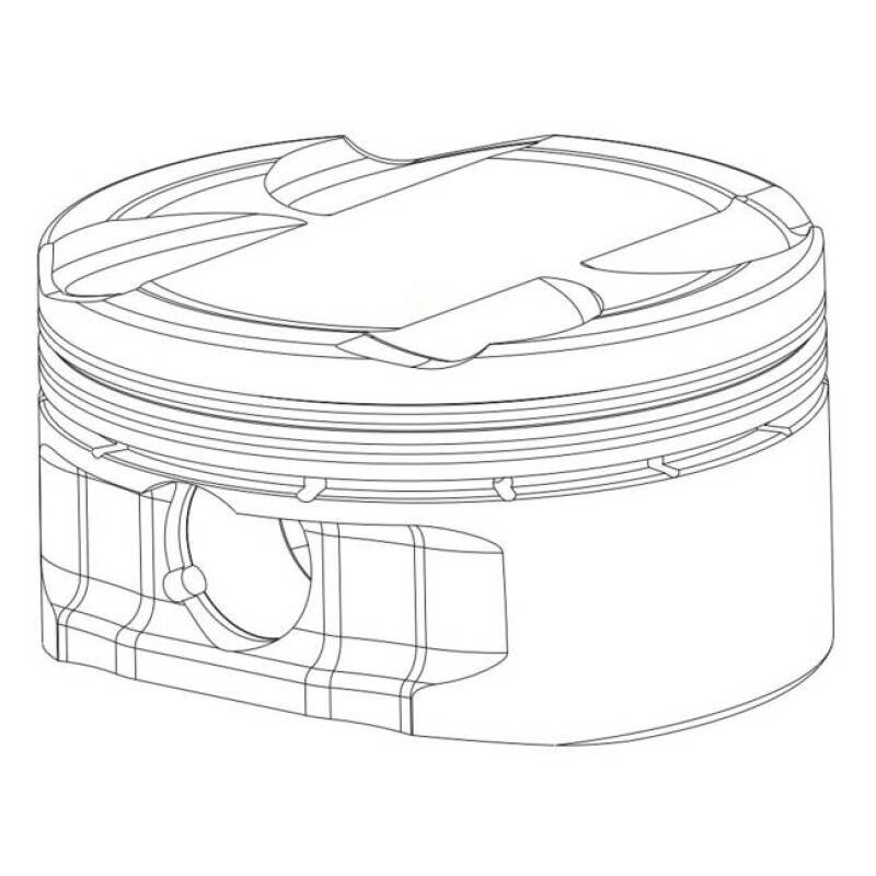 CP Piston & Ring Set for Acura/Honda K24 w/K20A/A2 Bore 87.50mm Size +.50mm Compression Ratio 12 - Mo-Moto