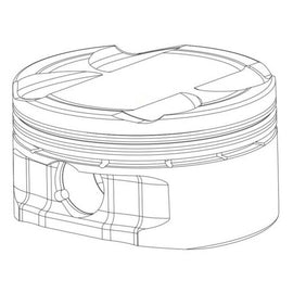 CP Piston & Ring Set for Acura/Honda K24 w/K20A/A2 Bore 87.50mm Size +.50mm Compression Ratio 12 - Mo-Moto