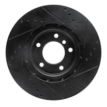 Load image into Gallery viewer, R1 95-99 BMW M3 E36 Right Front Drilled &amp; Slotted Black Brake Rotor