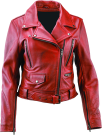 River Road Arabian Spice Leather Jacket Black Womens - XL