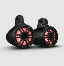 Load image into Gallery viewer, Rockford Fosgate M2 8in. Color Optix 2-Way Horn Loaded Wake Tower Speakers (Pair) - Black