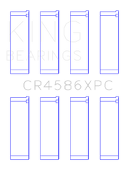 King Mitsubishi 4B11T (Size 0.25) Coated Performance Rod Bearing Set