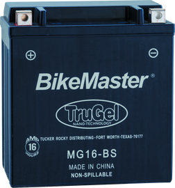 BikeMaster TruGel Battery MG16-BS