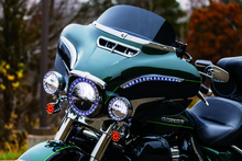 Load image into Gallery viewer, Kuryakyn LED Front Turn Signal Conversion Bullet Style Chrome Bezel Amber Lens