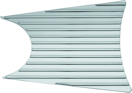 Kuryakyn Finned Mid Primary Accent Cover Chrome
