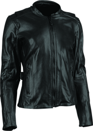 Speed and Strength Throttle Body Leather Jacket Black Womens - XL