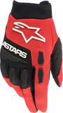 Full Bore Gloves Bright Red/Black Md
