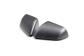 Ford Racing 24-25 Mustang (w/o Turn Signals) Carbon Fiber Mirror Skull Caps - Matte