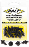 M6 Three Stage Push Rivet Kit 10/Pk