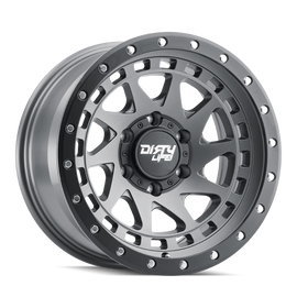 Dirty Life 9311 Enigma Pro 17x9/6x139.7 BP/-12mm Offset/106mm Hub Satin Graphite Wheel - Beadlock