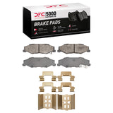 DFC 97-13 Cadillac XLR Rear 5000 Advanced Semi Metallic Brake Pads and Hardware Kit