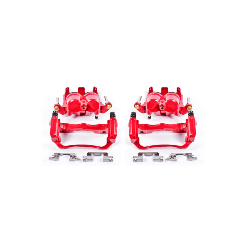 Power Stop 05-18 Nissan Frontier Front Red Calipers w/Brackets - Pair