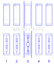 Load image into Gallery viewer, King Chevy LS1/LS2/LS6 Performance Main Bearing Set w/ pMaxKote - Size STD