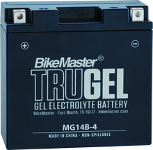 Load image into Gallery viewer, BikeMaster TruGel Battery MG14B-4