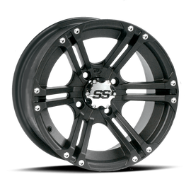 ITP SS 212 12x7 / 4x110 BP / 5+2 Offset Black Wheel