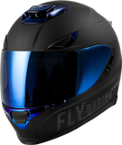 Sentinel Recon Helmet Matte Black/Blue Chrome 2x