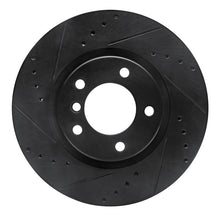 Load image into Gallery viewer, R1 95-99 BMW M3 E36 Right Front Drilled &amp; Slotted Black Brake Rotor