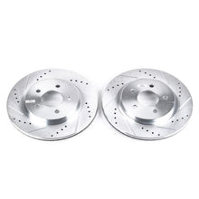 Load image into Gallery viewer, Power Stop 05-14 Ford Mustang Rear Evolution Drilled &amp; Slotted Rotors - Pair