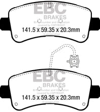 Load image into Gallery viewer, EBC 14-16 Ram Trucks Promaster 3.6 Ultimax2 Rear Brake Pads
