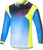 Kids Racer - Graphic 1 Jersey Ylw Fluo/Blue/Nt Navy 2xs