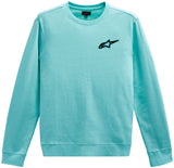 Ageless Chest Crew Fleece Light Aqua 2x