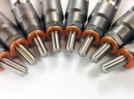 DDP 04.5-05 Chevrolet Duramax 6.6L LLY Reman Injector Set - 100hp (45% Over) - Mo-Moto