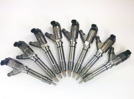 DDP 04.5-05 Chevrolet Duramax 6.6L LLY Reman Injector Set - 100hp (45% Over) - Mo-Moto