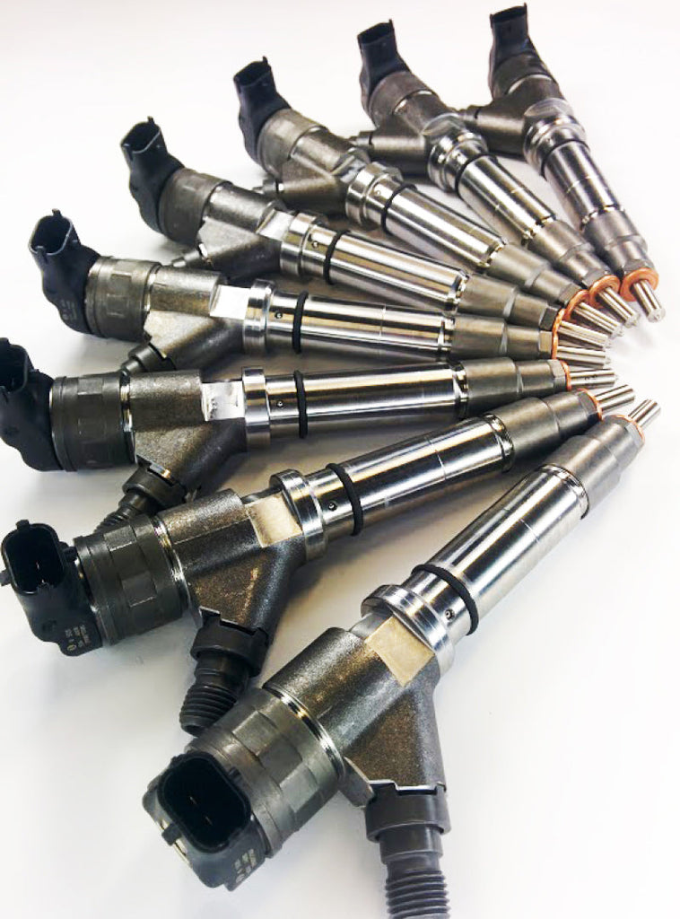 DDP 04.5-05 Chevrolet Duramax 6.6L LLY Reman Injector Set - 100hp (45% Over) - Mo-Moto