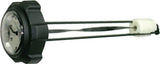 Cap W/Gauge Pol 9-1/2