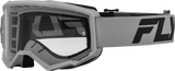 Focus Goggle Silver/Charcoal W/ Clear Lens