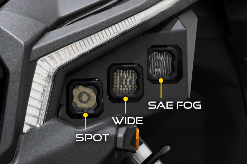 Diode Dynamics 17-24 Can-Am Maverick X3 C1 Headlamp Kit - Sport White ABL (Pair) - Mo-Moto