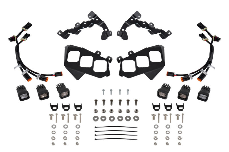 Diode Dynamics 17-24 Can-Am Maverick X3 C1 Headlamp Kit - Sport White ABL (Pair) - Mo-Moto