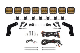 Diode Dynamics 17-24 Can-Am Maverick X3 SS5 Sport CrossLink Roof Lightbar Kit - Yellow Combo - Mo-Moto