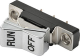 Chrome Rocker Switch Run-Off 72-81 Blk Letters