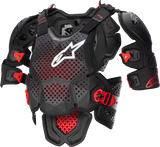 A-10 V2 Full Chest Protector Anthracite/Black/Red Xs/Sm