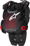 A-1 Chest Protector Anthracite/Black/Red  Md/Lg