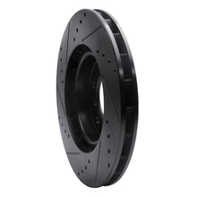 Load image into Gallery viewer, R1 95-99 BMW M3 E36 Left Front Drilled &amp; Slotted Black Brake Rotor