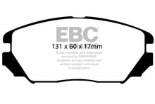 Load image into Gallery viewer, EBC 08-09 Hyundai Azera 3.3 Ultimax2 Front Brake Pads
