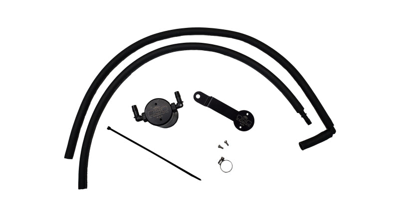 J&amp;L 20-25 Hyundai Palisade / Kia Telluride 3.8L Oil Separator 3.0 Passenger Side - Black Anodize