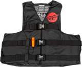 Nylon Flotation Vest Black/Red 3x