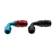Load image into Gallery viewer, Fragola -6AN x 90 Degree Pro-Flow Hose End - Blue/Red